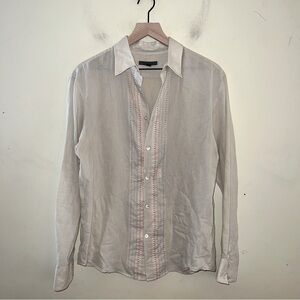 John Varvatos Cream Dress Shirt